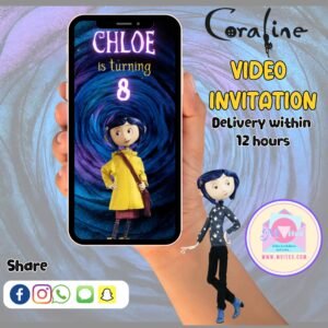 Coraline Video Invites