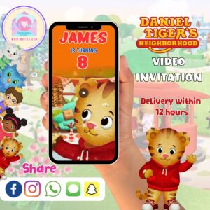 Daniel Tiger – Personalized Animated Party Invite